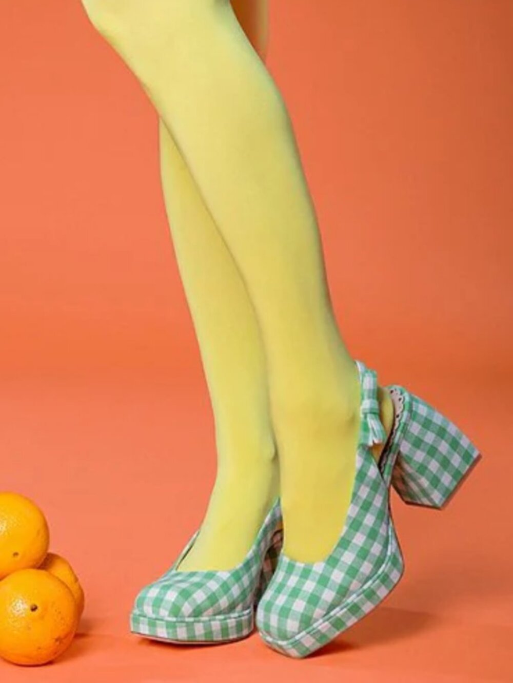 Antonio Melani Vaughan Penny Gingham Block Heel Slingback Pump 8 Retro Green